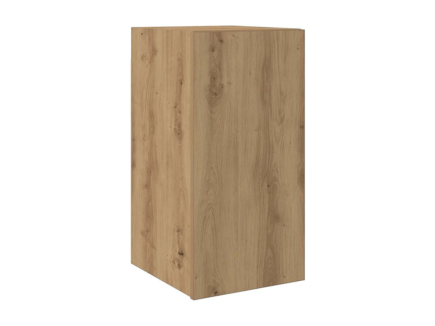 Set Mobile TV 4 pz Montato a Parete Rovere in Legno Multistrato