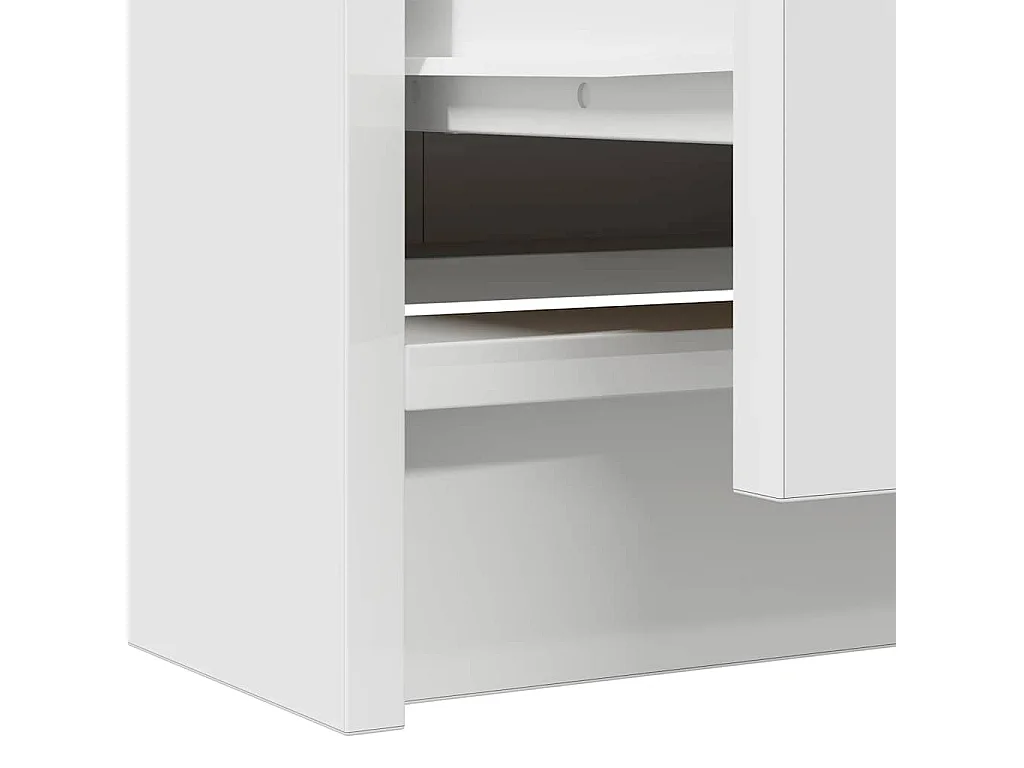 Meuble TV blanc 40x35x54 cm bois d'ingénierie