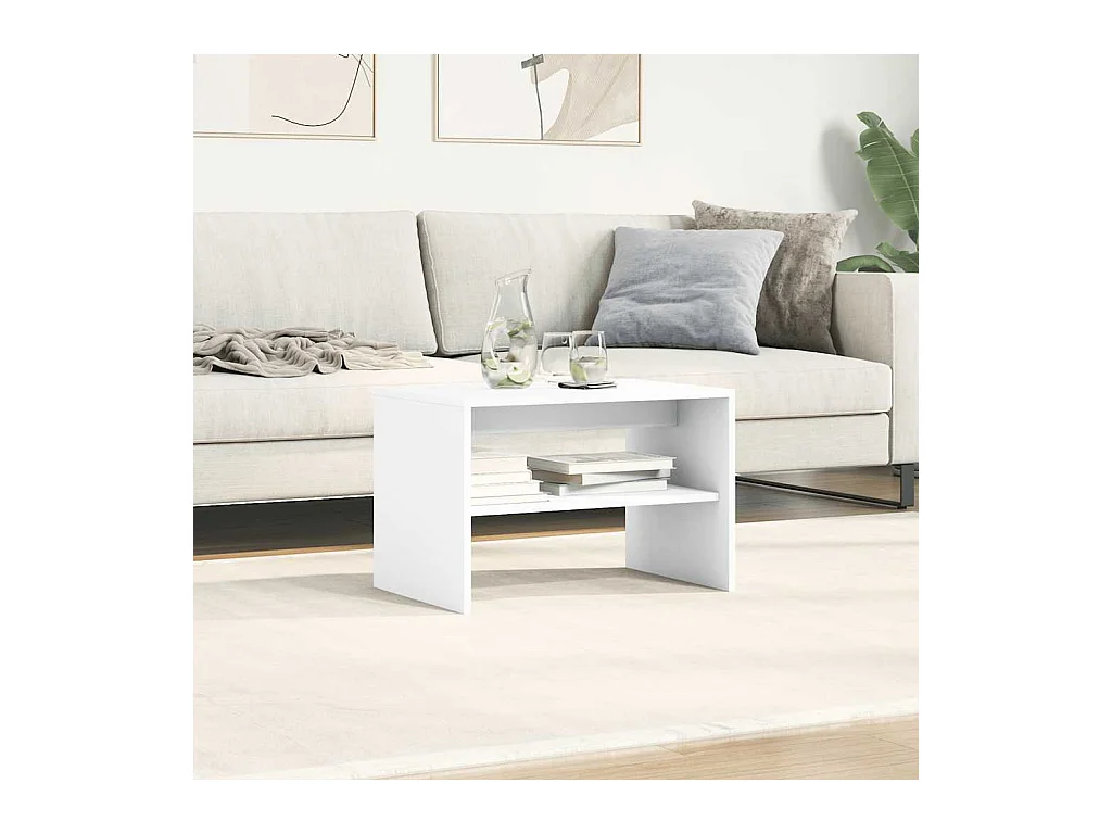 Meuble TV blanc 60x40x40 cm bois d'ingénierie