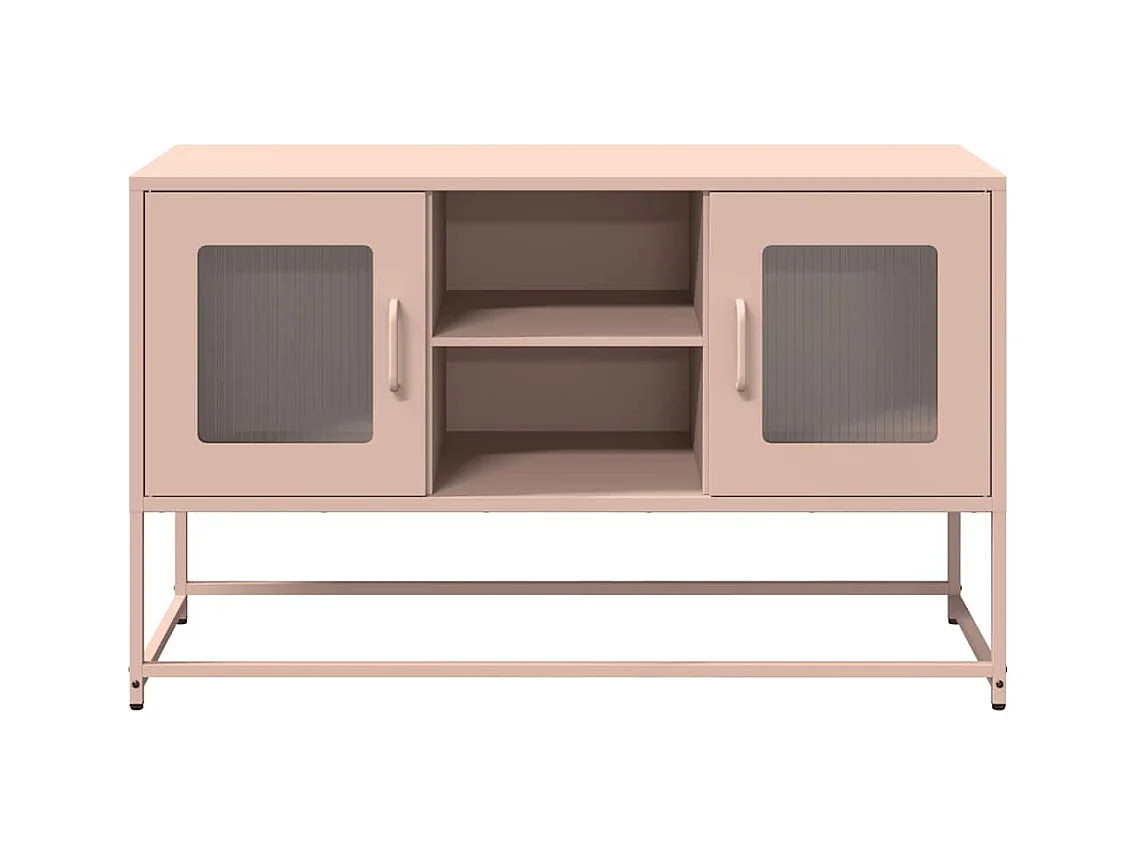 Móvel de TV 100,5x39x60,5 cm aço rosa