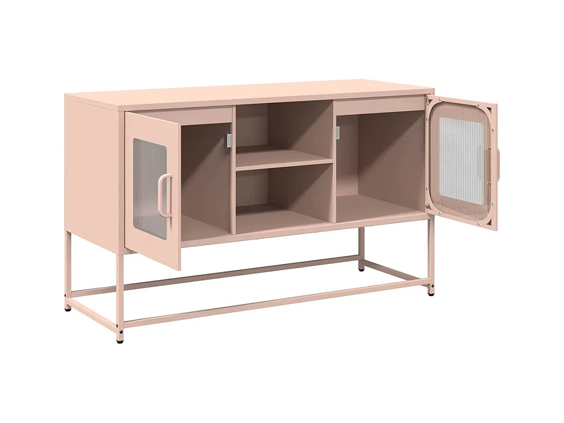 Móvel de TV 100,5x39x60,5 cm aço rosa