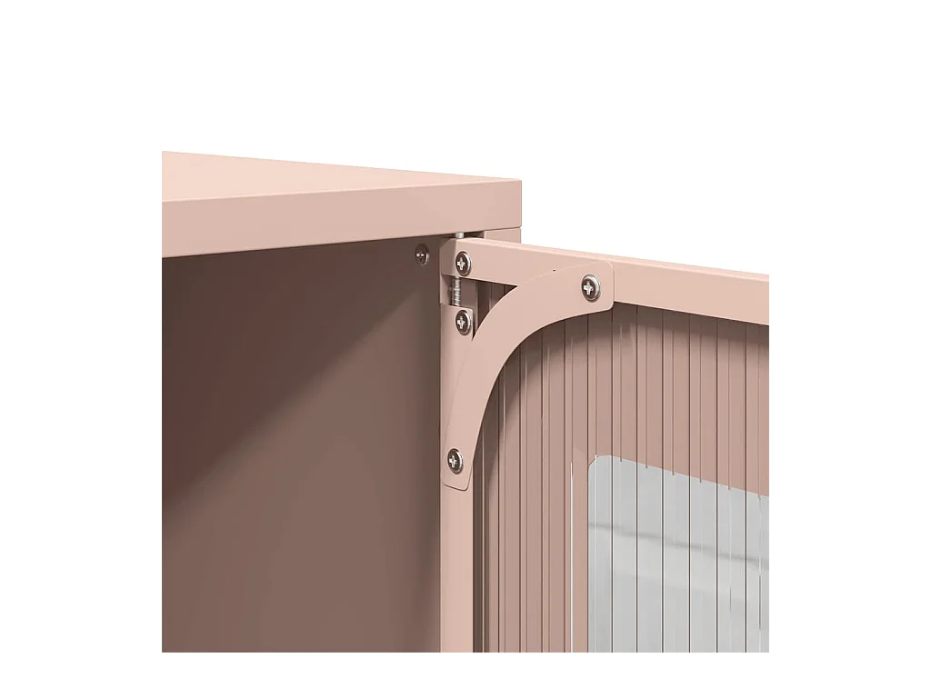 Móvel de TV 100,5x39x60,5 cm aço rosa