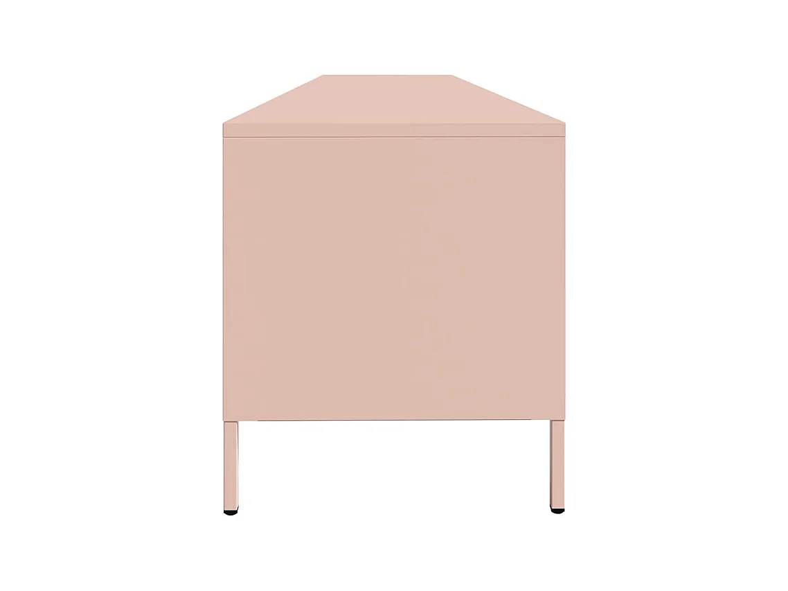 TV-Schrank Rosa 202x39x43,5 cm Kaltgewalzter Stahl