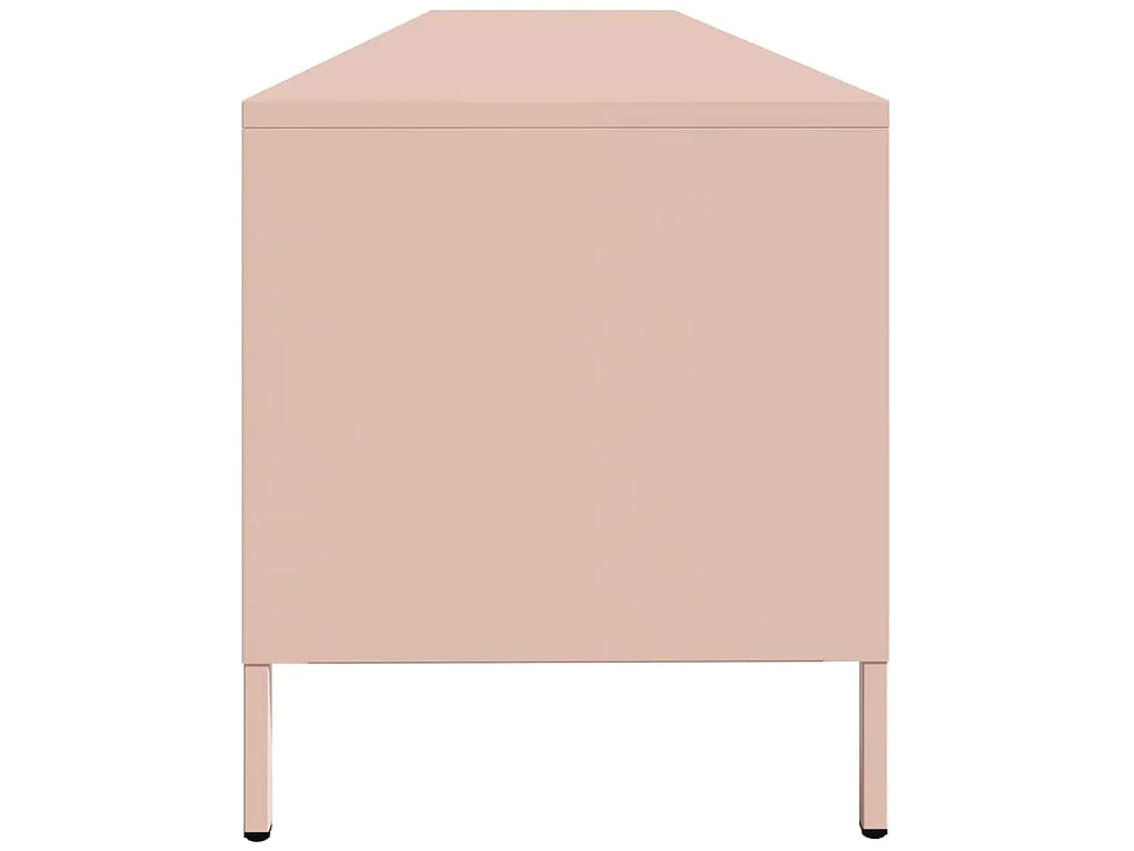 Tv-meubel 202x39x43,5 cm koudgewalst staal roze