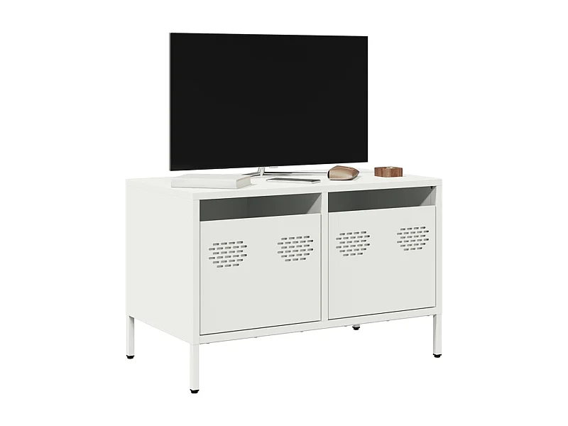 TV-Schrank Weiß 68x39x43,5 cm Kaltgewalzter Stahl