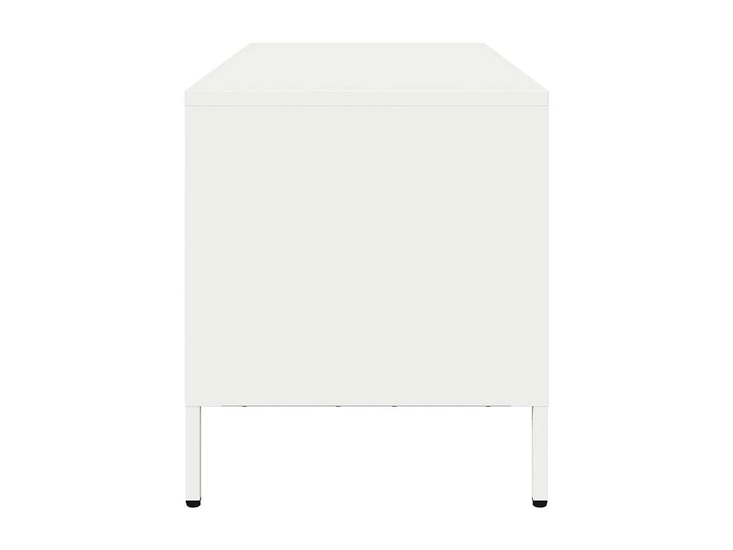 TV-Schrank Weiß 101,5x39x43,5 cm Kaltgewalzter Stahl