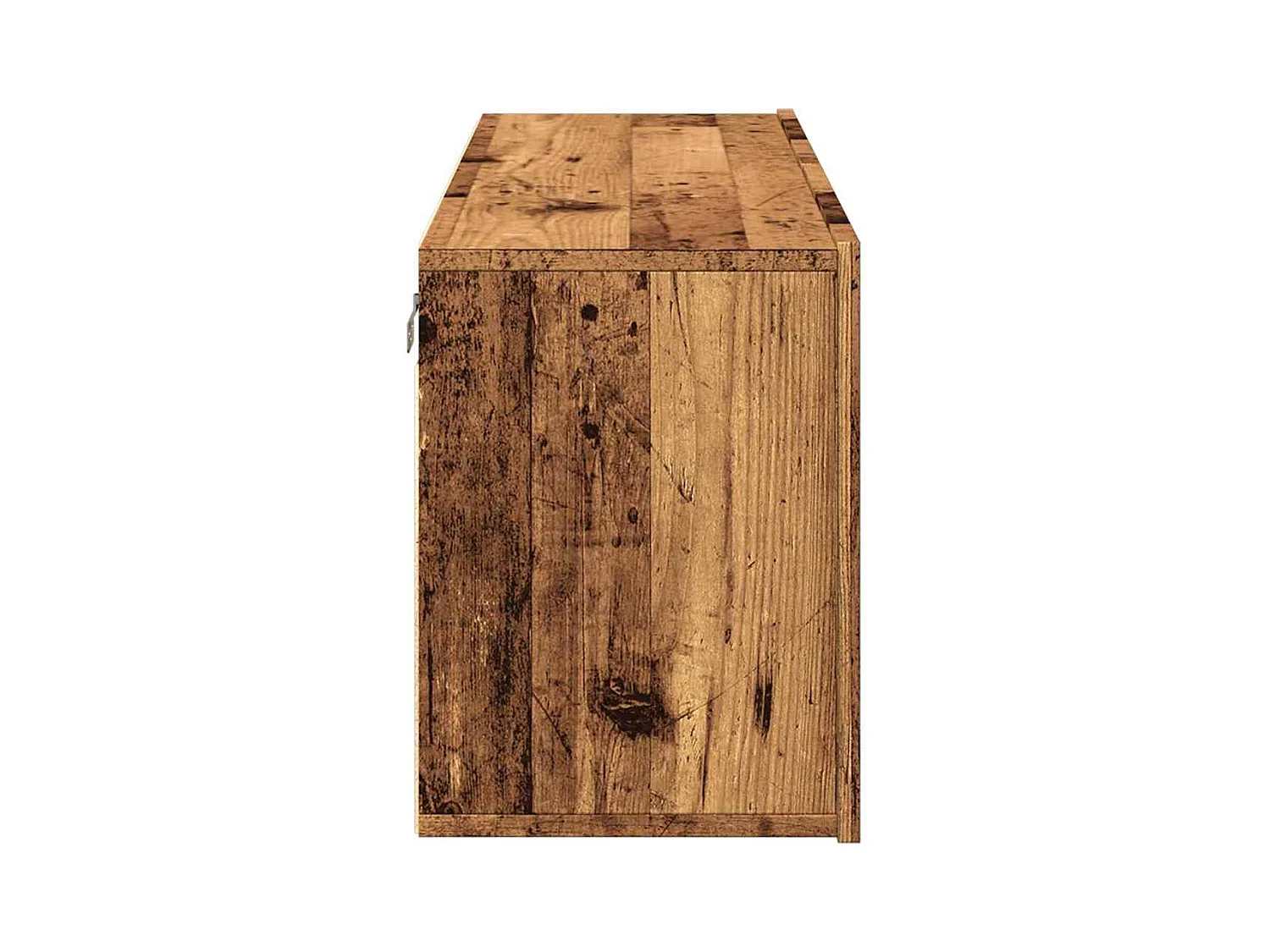 Meuble TV mural vieux bois 100x30x41 cm