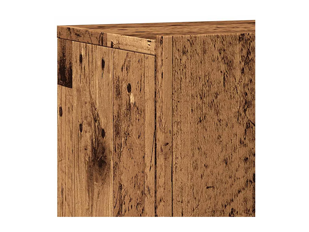 Meuble TV mural vieux bois 100x30x41 cm