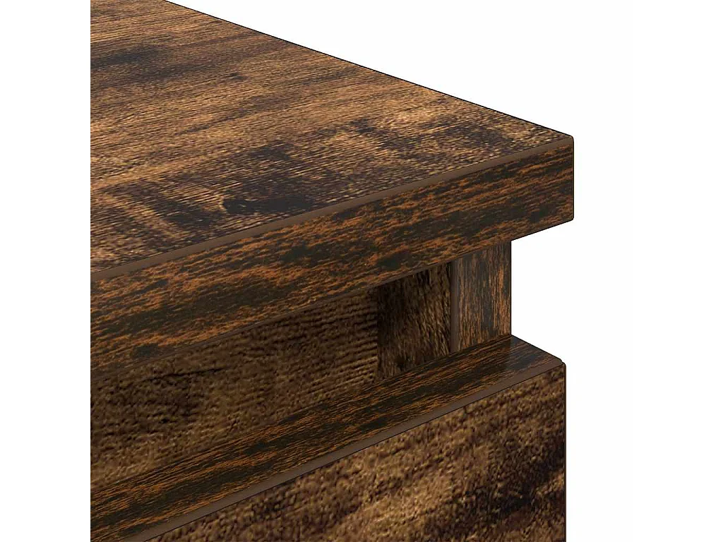 Tv-meubel 100x35x54 cm bewerkt hout gerookt eikenkleurig