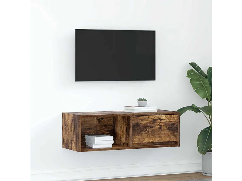 TV-Schrank Räuchereiche 80x31x25,5 cm Holzwerkstoff