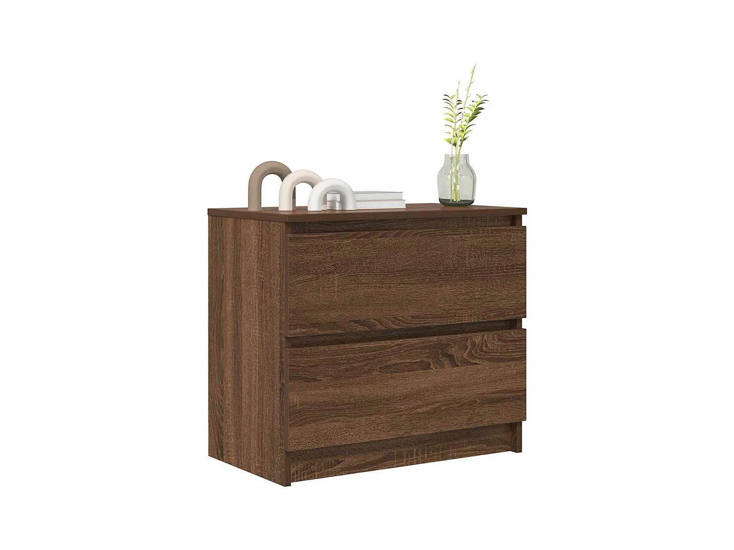 Tv-meubel 60x35x54 cm bewerkt hout bruin eikenkleur