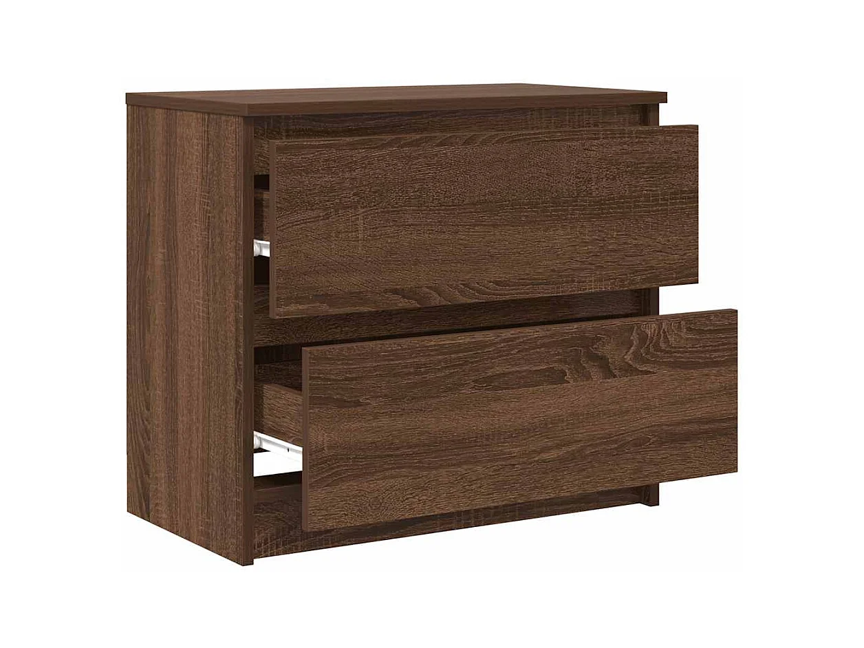 Tv-meubel 60x35x54 cm bewerkt hout bruin eikenkleur