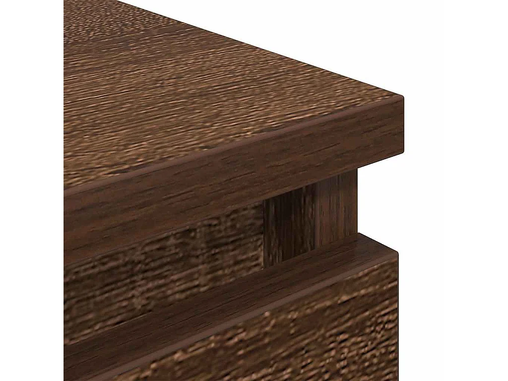 Meuble TV chêne marron 60x35x54 cm bois d'ingénierie