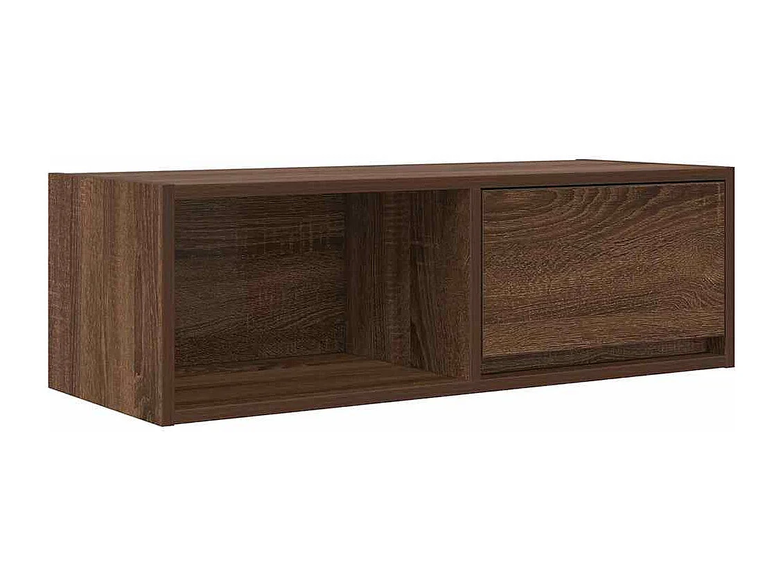Mobile Porta TV Rovere Marrone 80x31x25,5 cm Legno Multistrato