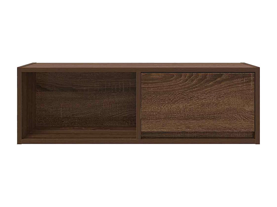 Mobile Porta TV Rovere Marrone 80x31x25,5 cm Legno Multistrato