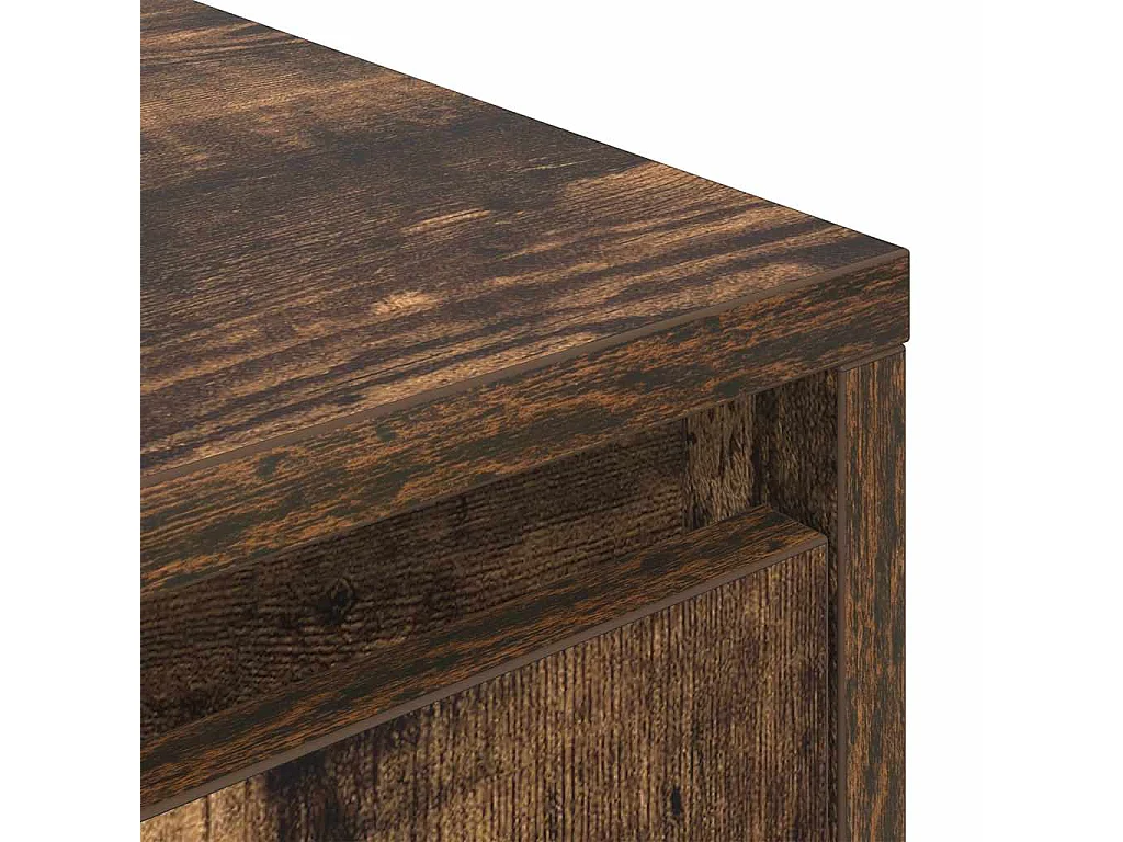 Meuble TV chêne marron 80x31x25,5 cm bois d'ingénierie