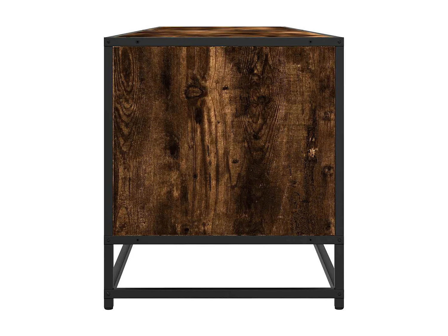 Meuble TV chêne fumé 180,5x40x46 cm bois d'ingénierie