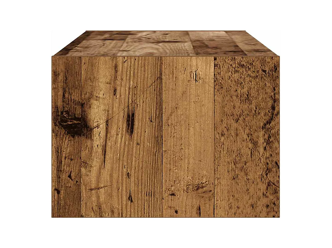 Tv-meubel met LED-verlichting 100X35,5x25 cm oud houtkleurig