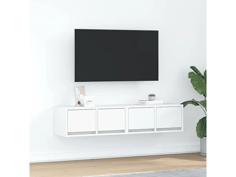 TV-Schränke 2 Stk. Weiß 60x31x25,5 cm Holzwerkstoff