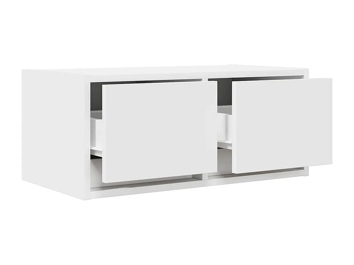 Meubles TV 2 pcs blanc 60x31x25,5 cm bois d'ingénierie