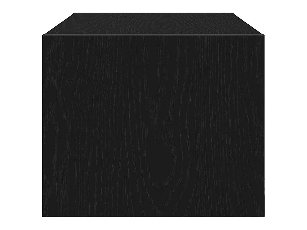 Mobili TV 2 pz Rovere Nero 60x31x25,5 cm in Legno Multistrato