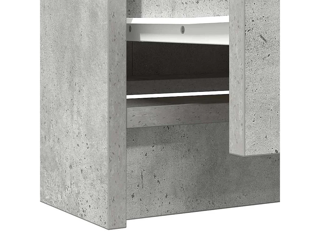 Mueble de TV de madera de ingeniería gris hormigón 40x35x54 cm