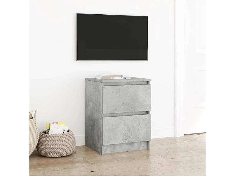 Tv-meubel 40x35x54 cm spaanplaat betongrijs