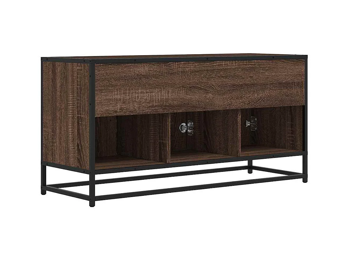 TV-Schrank Braun Eichen-Optik 100x35x50 cm Holzwerkstoff