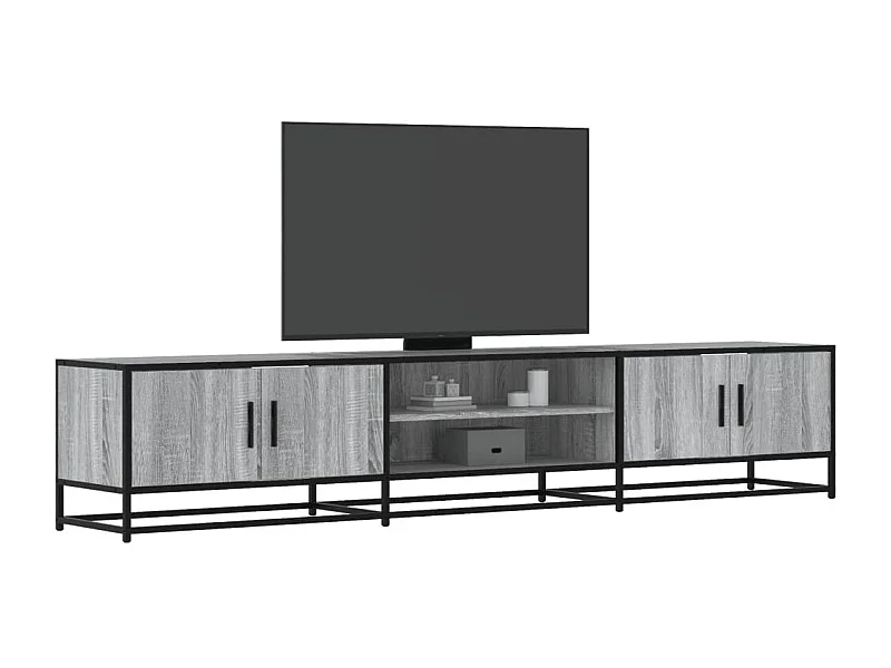 Mobile Porta TV Grigio Sonoma 210x35x41 cm in Truciolato