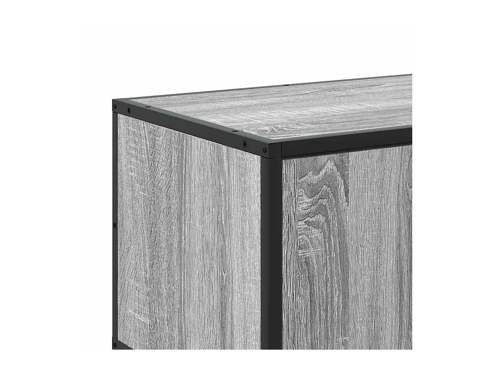 Meuble TV sonoma gris 210x35x41 cm bois d'ingénierie
