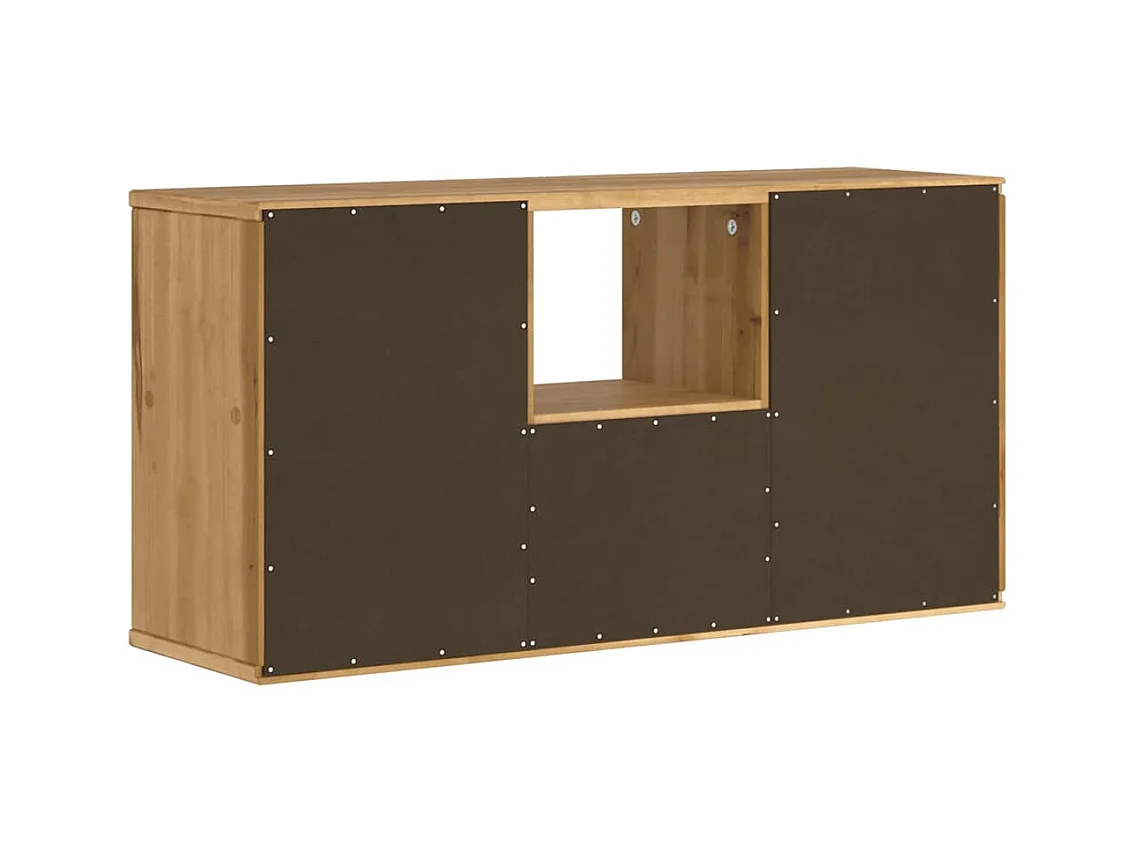 Tv-meubel met lade ODDA 79x24x40 cm massief grenenhout