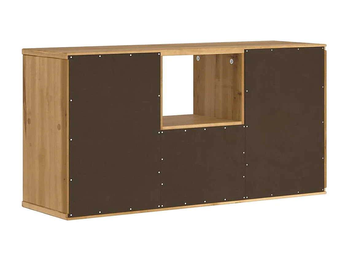 TV-Schrank mit Schublade ODDA 79x24x40 cm Massivholz Kiefer