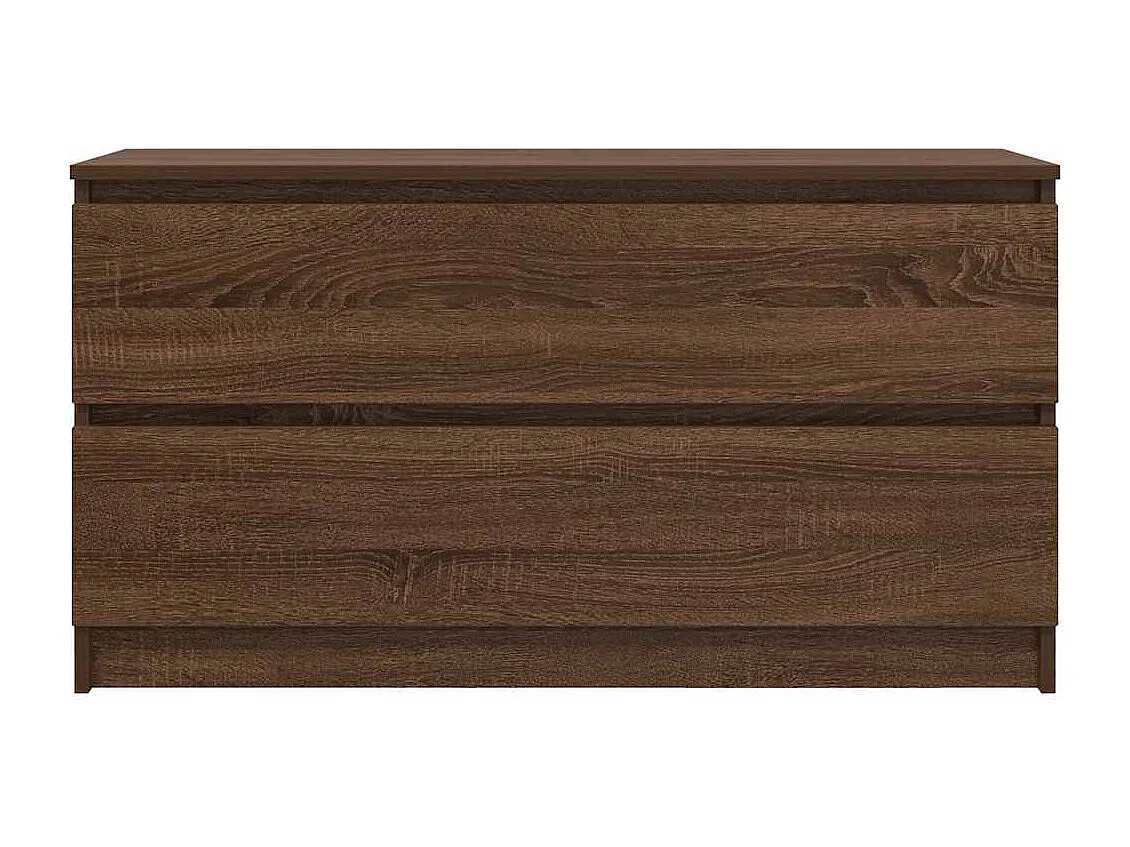 Tv-meubel 100x35x54 cm bewerkt hout bruin eikenkleur