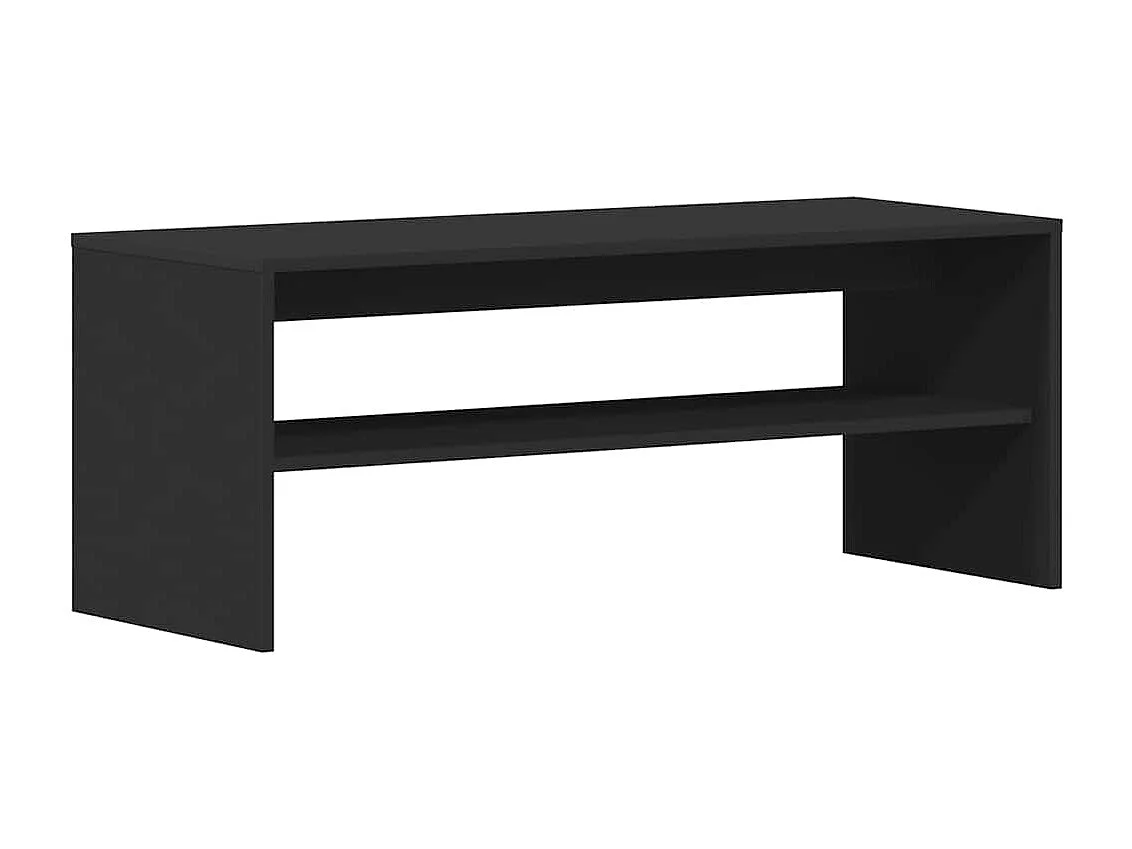 Mobile Porta TV Nero 100x40x40 cm in Legno Multistrato