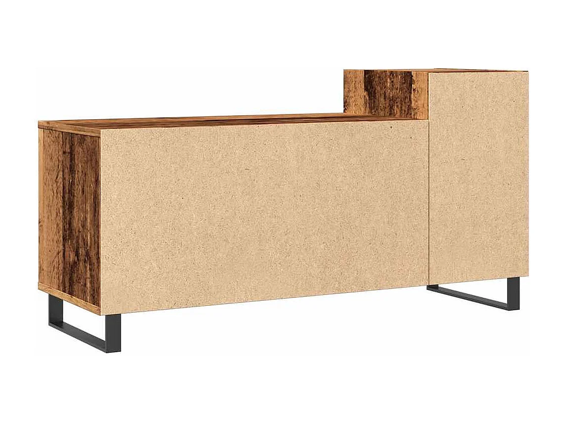 Mueble para TV madera ingeniería madera envejecida 100x35x55 cm
