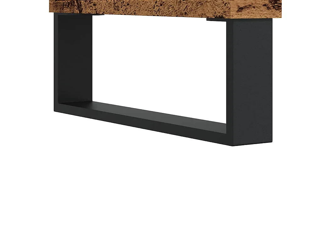 Mueble para TV madera ingeniería madera envejecida 100x35x55 cm