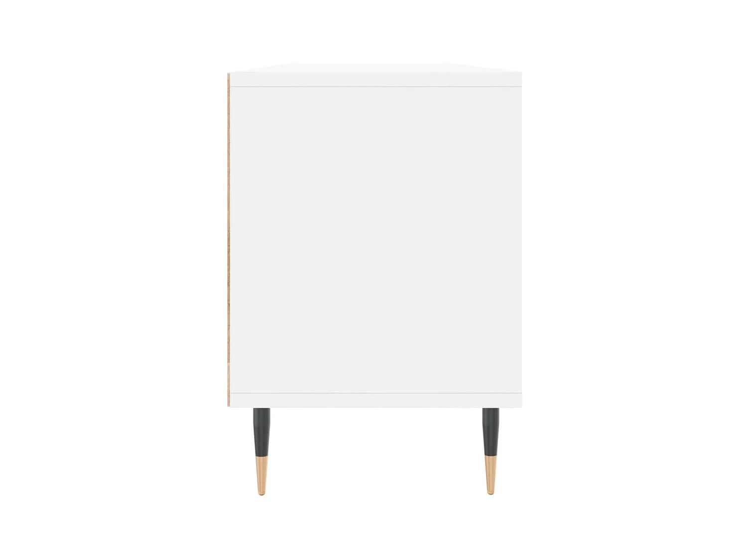 Meuble TV blanc 150x30x44,5 cm bois d'ingénierie