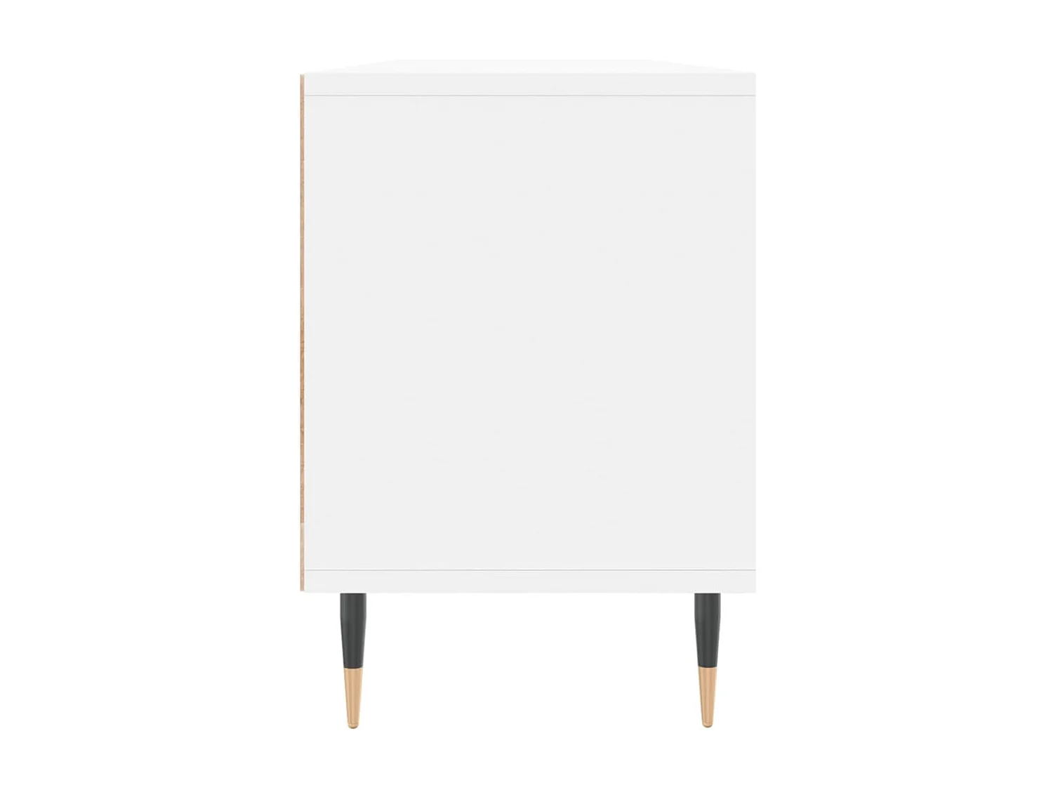 Meuble TV blanc 150x30x44,5 cm bois d'ingénierie