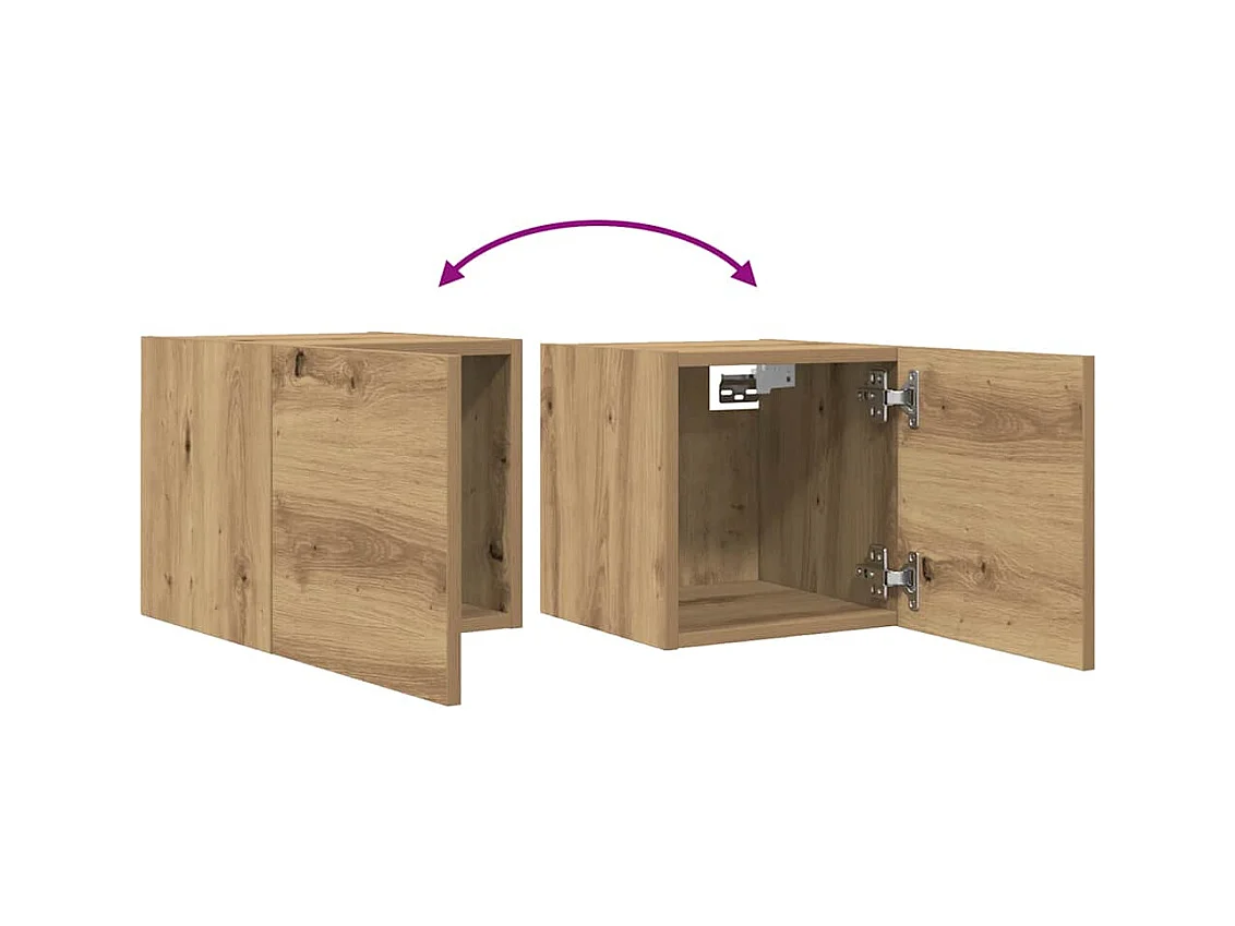 TV-Wandschrank Artisan-Eiche 30,5x30x30 cm