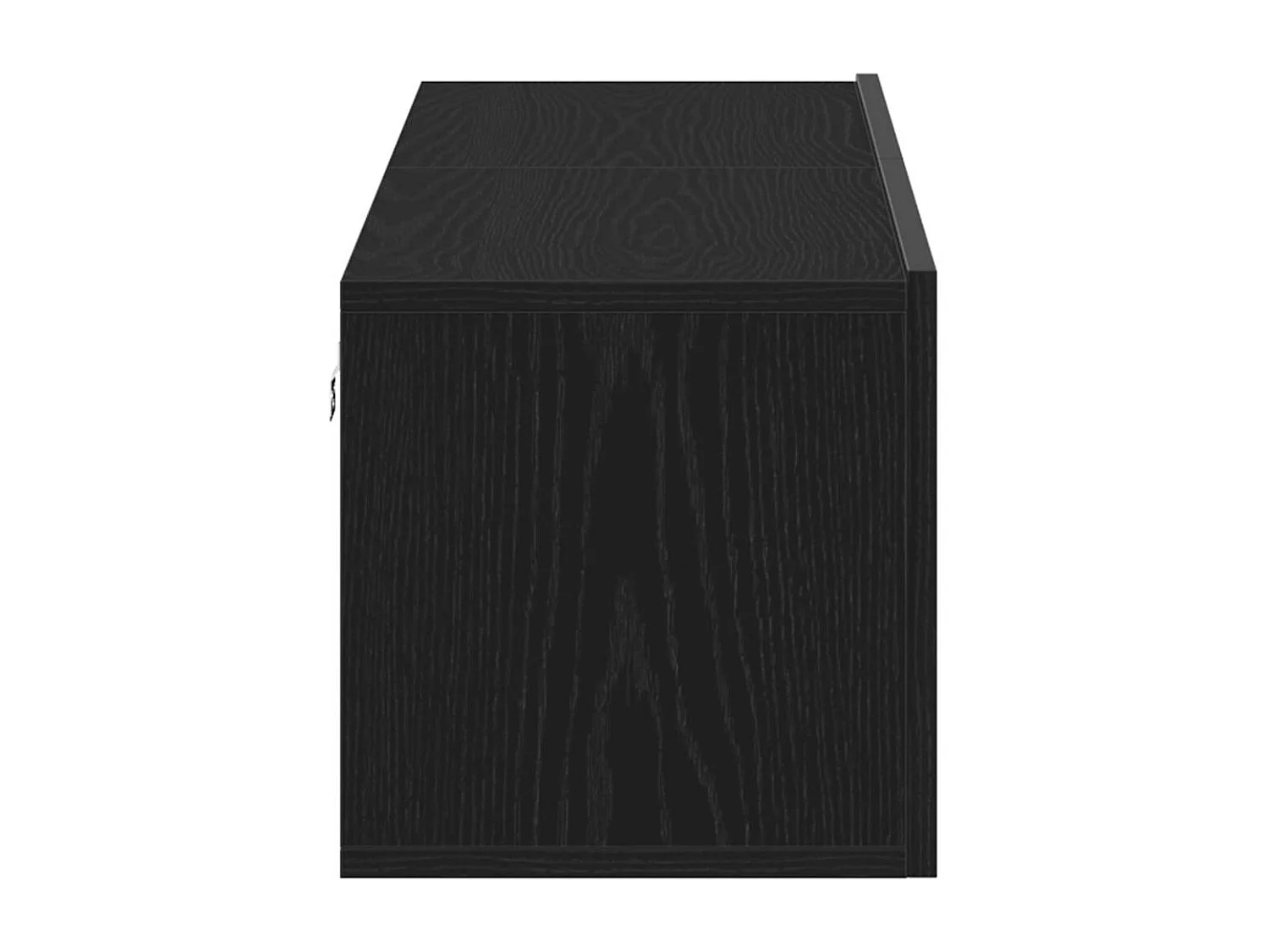 TV-Schrank Schwarz Eichen-Optik 120x30x30,5 cm Holzwerkstoff