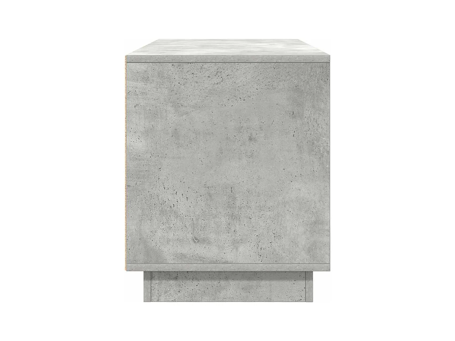 Meuble TV avec lumières LED gris béton 100x41x50 cm