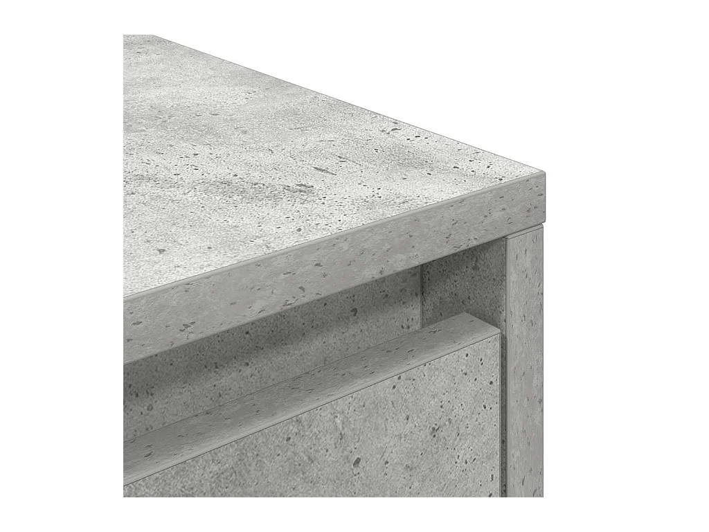 Meuble TV avec lumières LED gris béton 100x41x50 cm