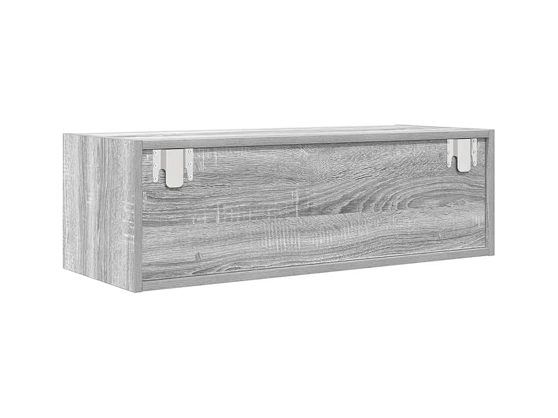 Meuble TV sonoma gris 80x31x25,5 cm bois d'ingénierie