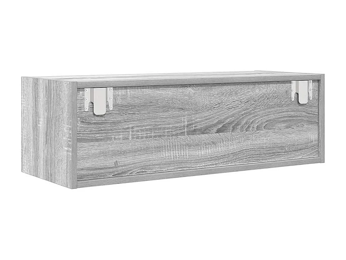 Meuble TV sonoma gris 80x31x25,5 cm bois d'ingénierie