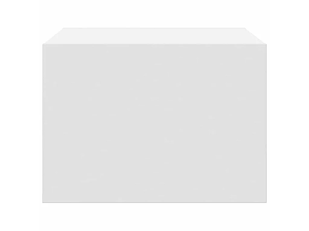 Tables de chevet murales avec lumières LED 2 pcs blanc