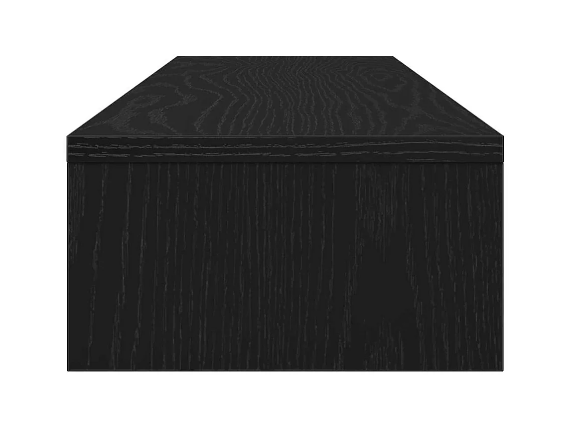 Support d'écran en chêne noir 100 x 24 x 13 cm Bois d'ingénierie