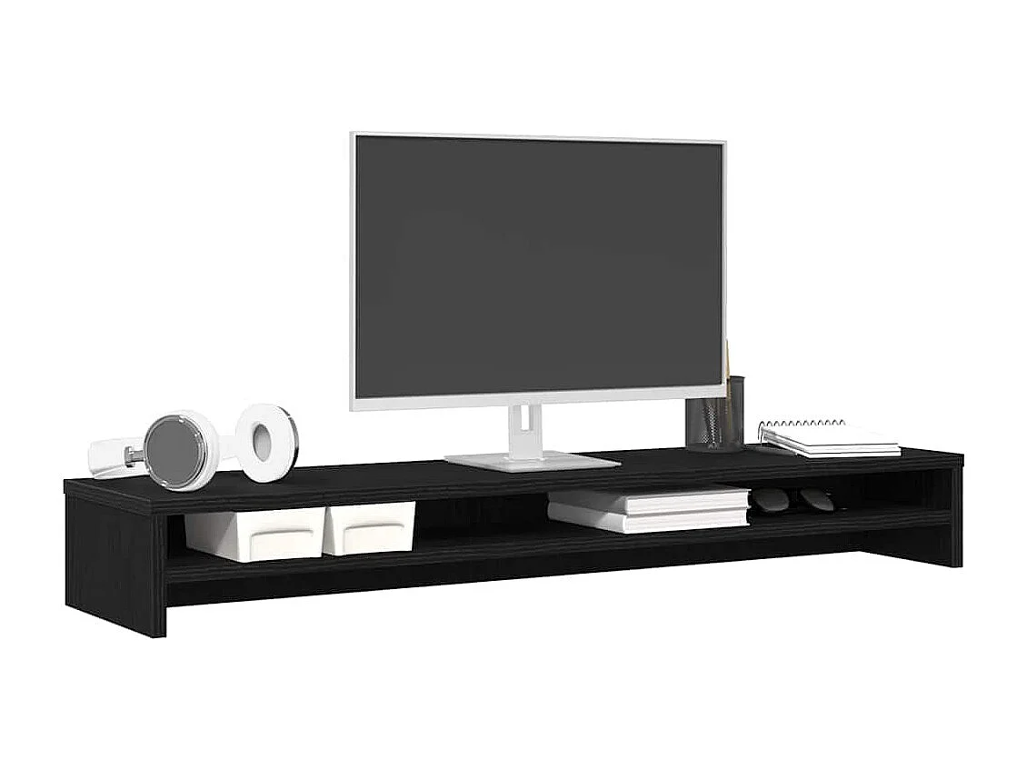 Monitorständer Schwarze Eiche 100 x 24 x 13 cm Holzwerkstoff