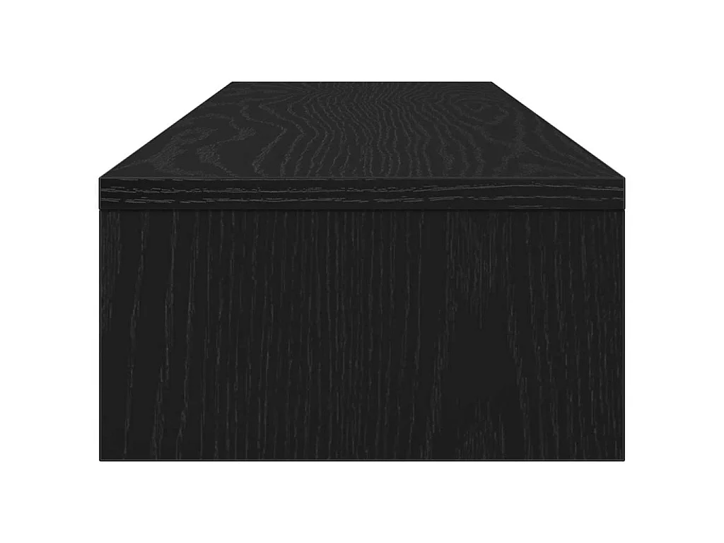 Support d'écran en chêne noir 100 x 24 x 13 cm Bois d'ingénierie