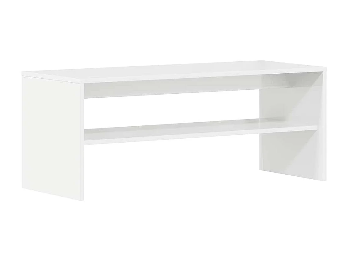 TV-Schrank Hochglanz-Weiß 100x40x40 cm Holzwerkstoff