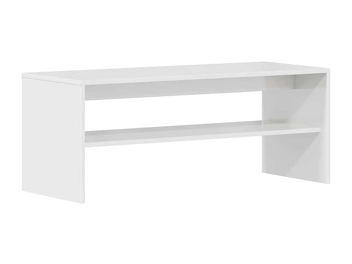 TV-Schrank Hochglanz-Weiß 100x40x40 cm Holzwerkstoff